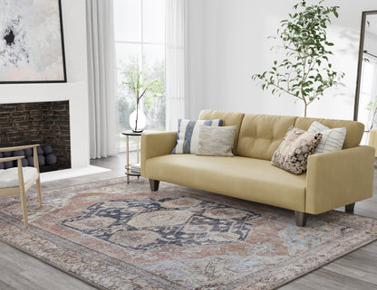 Percy Transitional Medallion - Orange/Brown/Taupe Area Rug