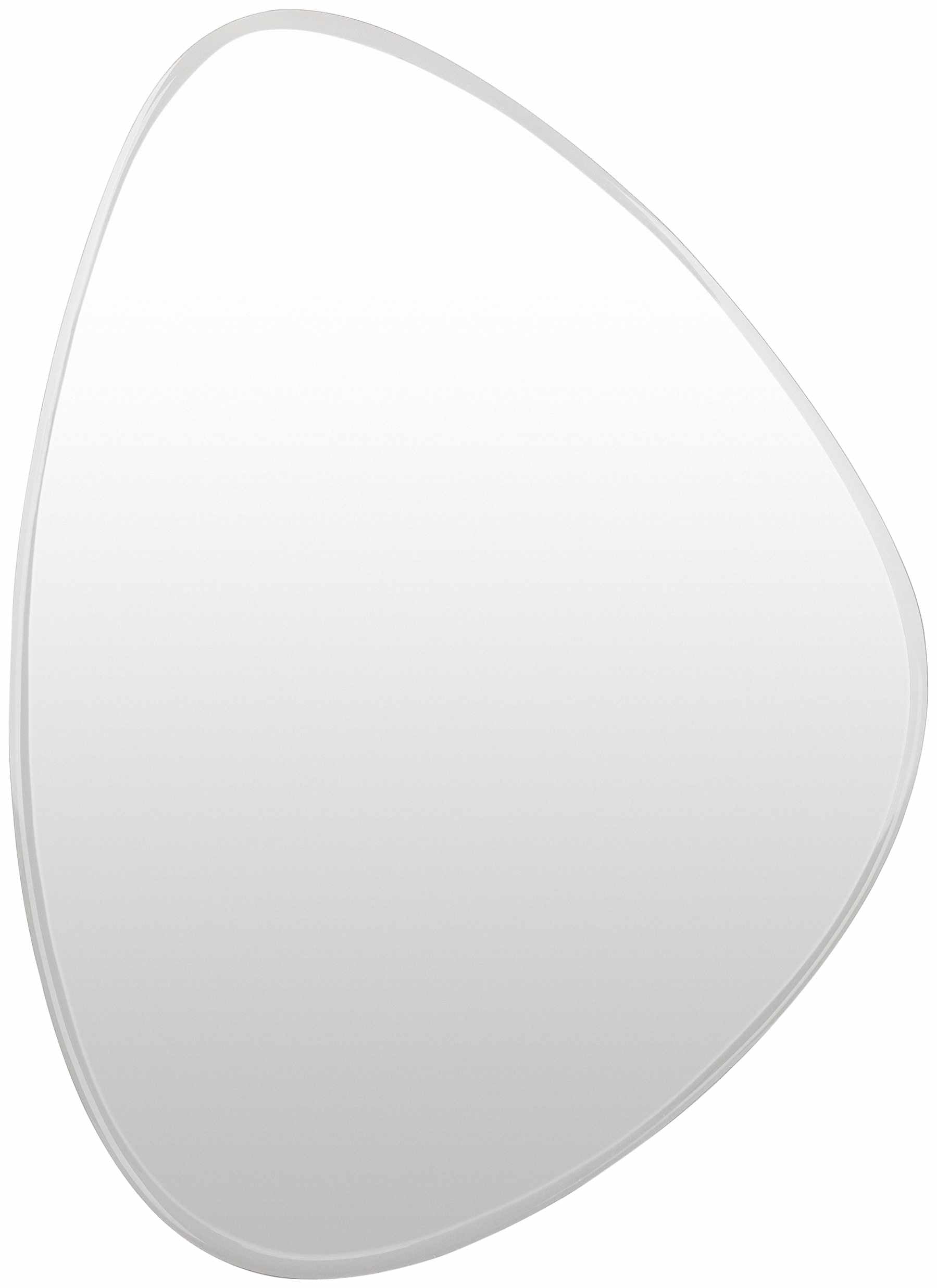 Modern Beveled Silver Mirror