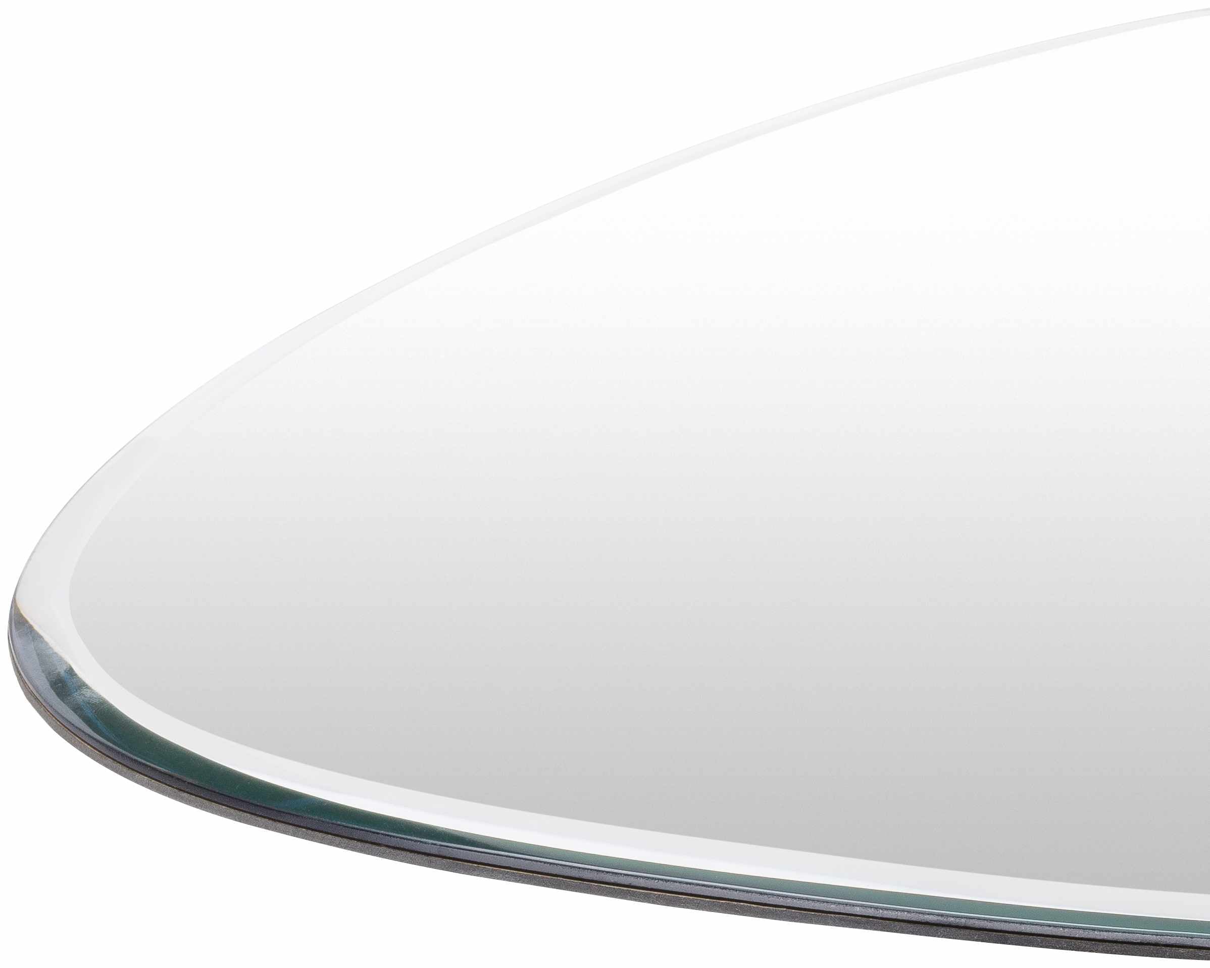 Modern Beveled Silver Mirror