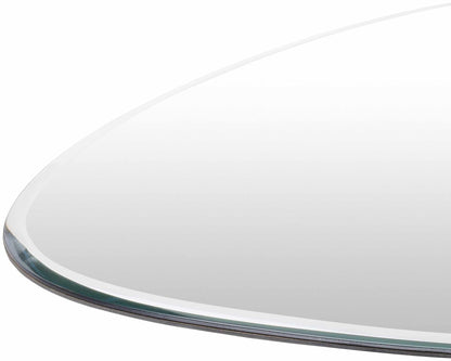 Modern Beveled Silver Mirror