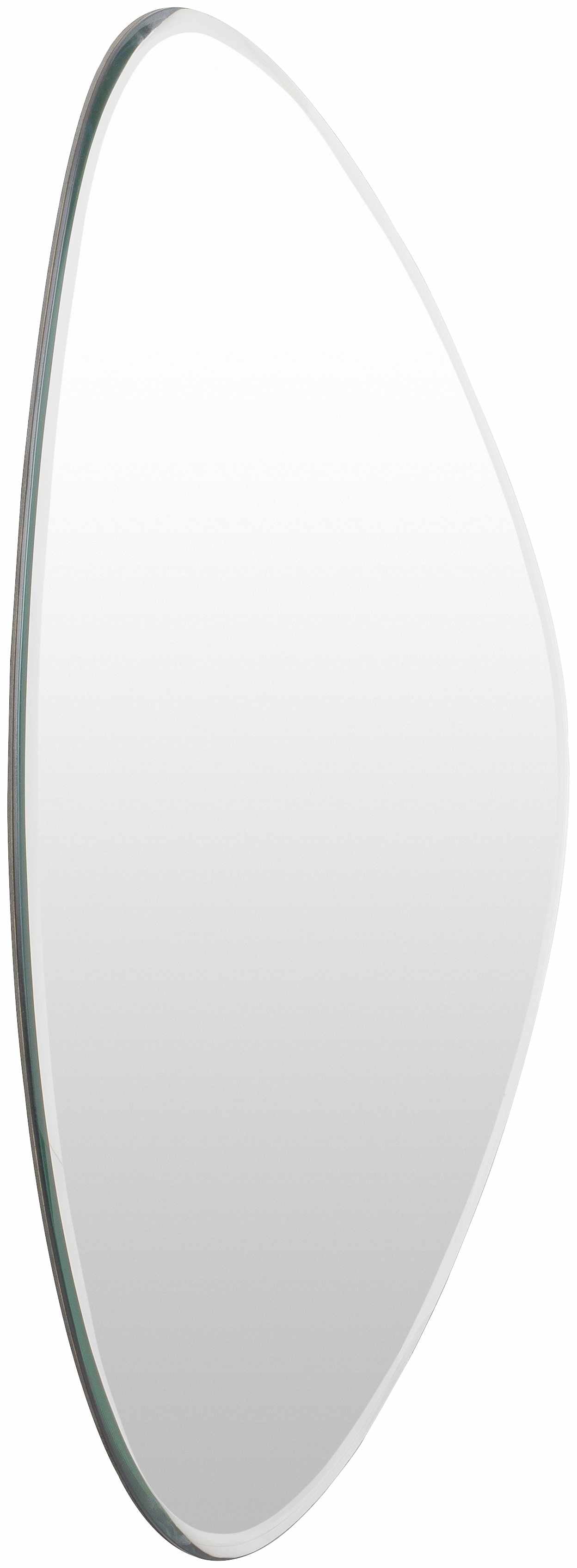 Modern Beveled Silver Mirror