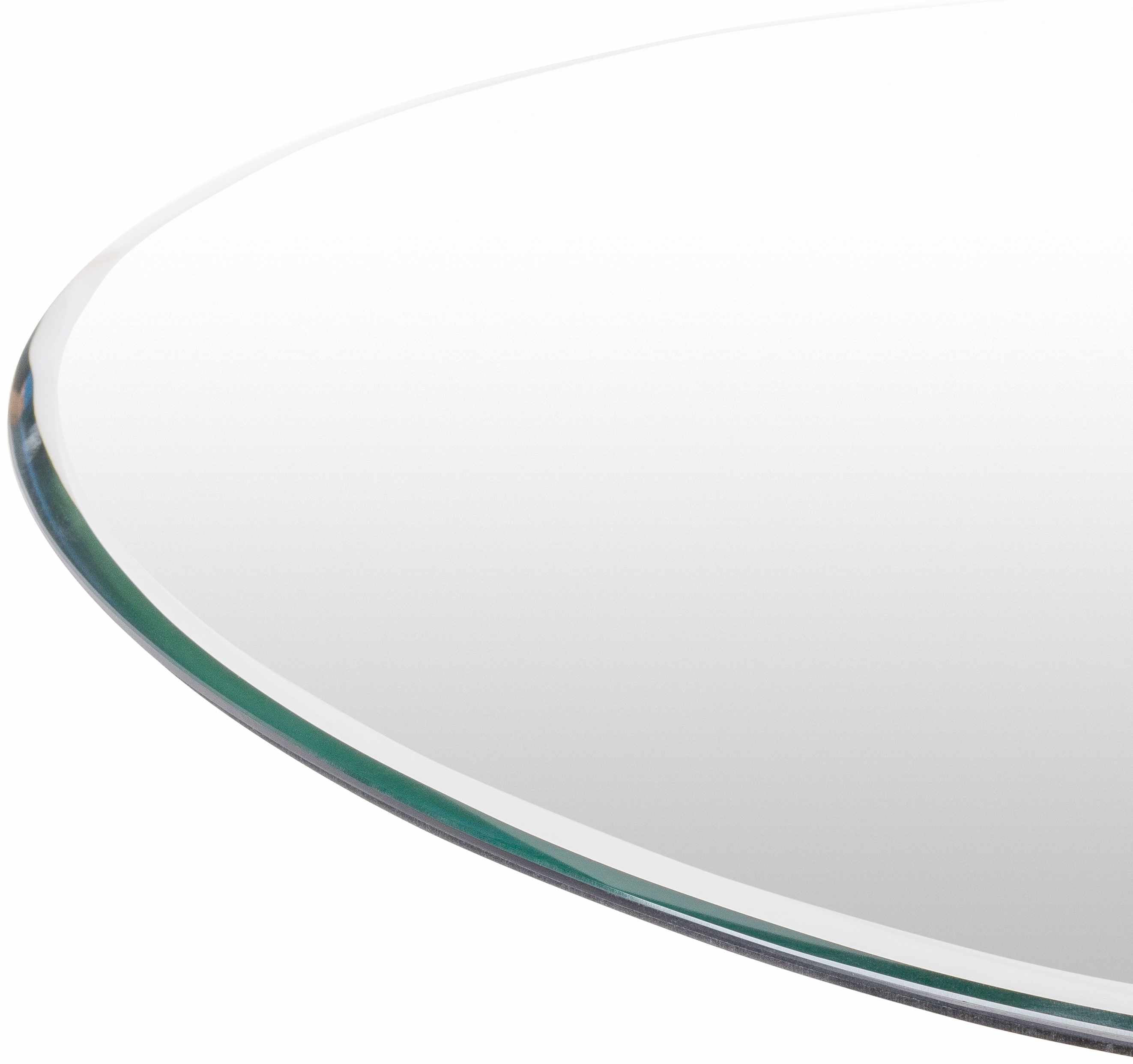 Modern Beveled Light Silver Mirror
