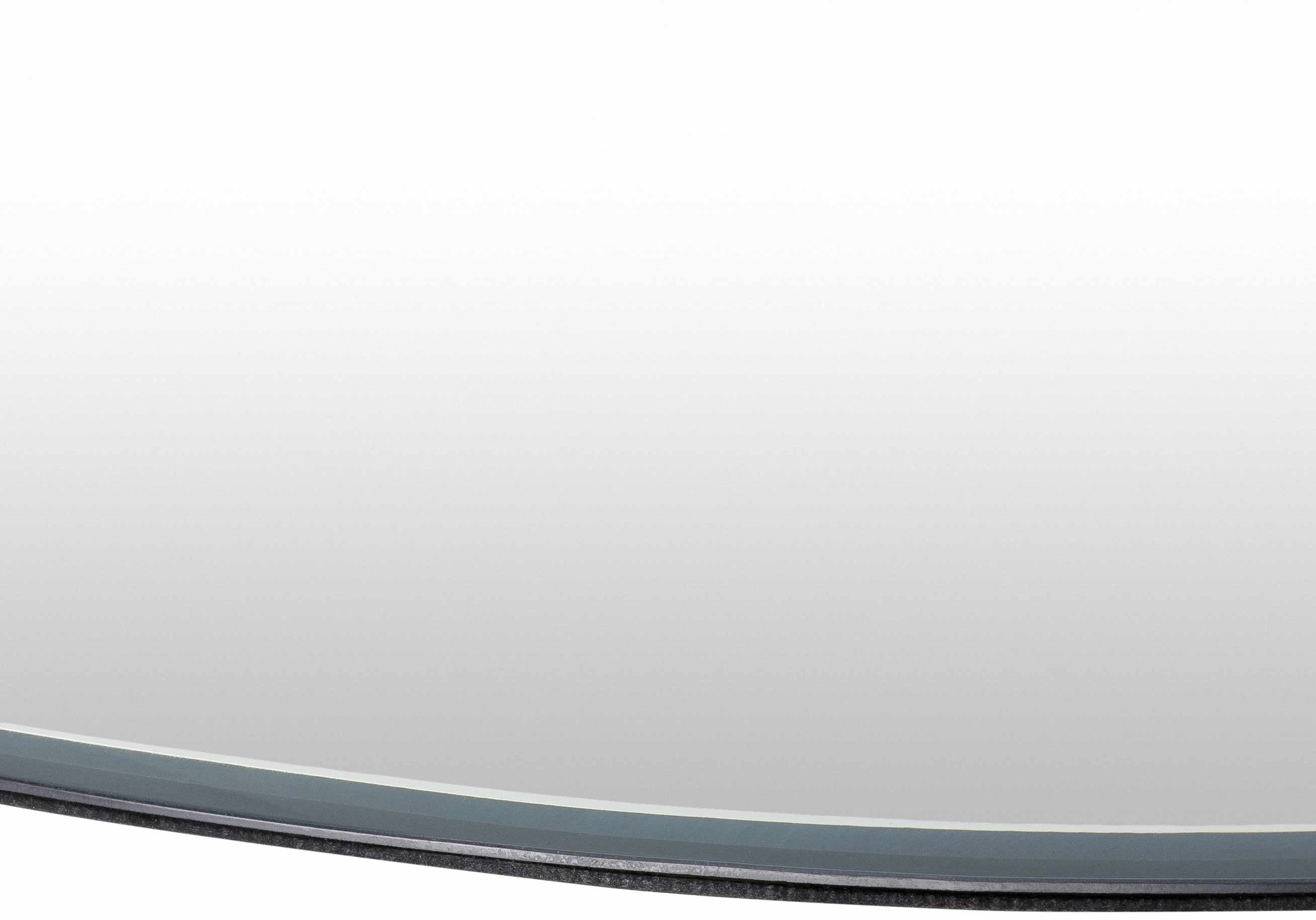 Modern Beveled Light Silver Mirror