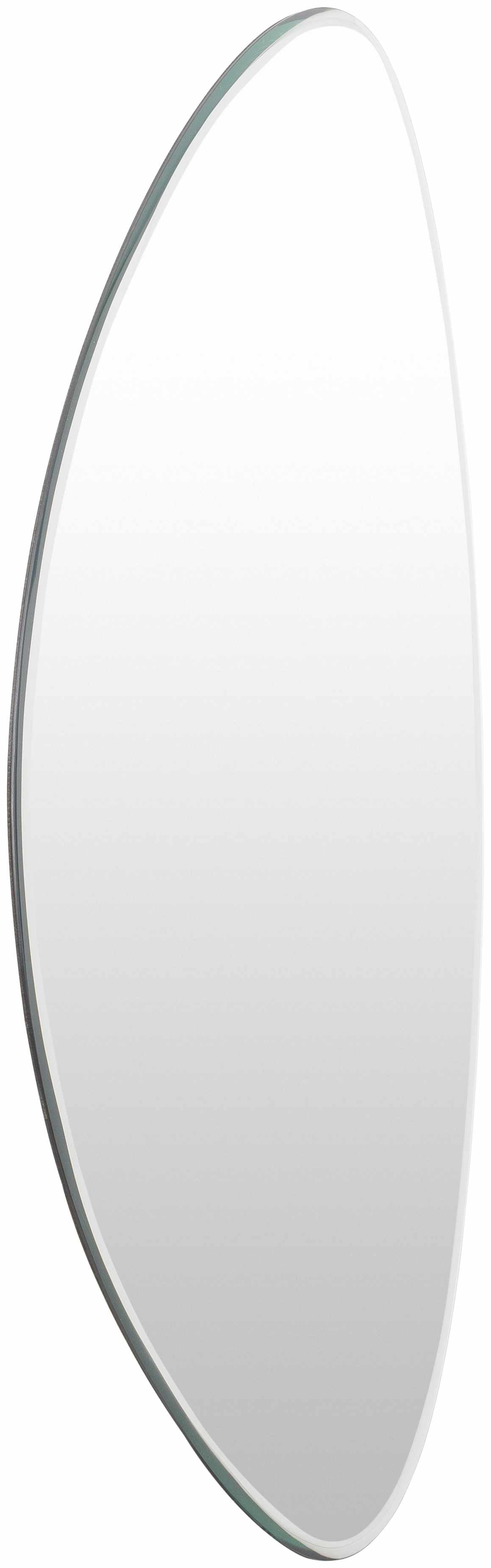 Modern Beveled Light Silver Mirror