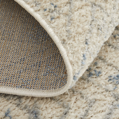 Camellia Transitional Geometric - Ivory/Blue