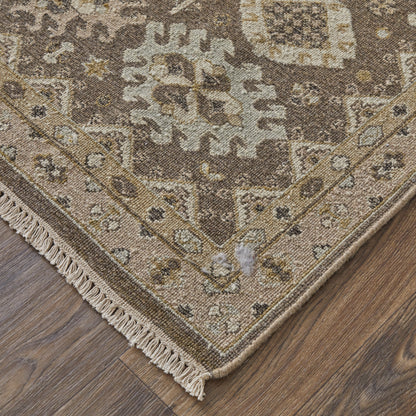 Corbitt Traditional Oriental - Brown/Ivory Area Rug