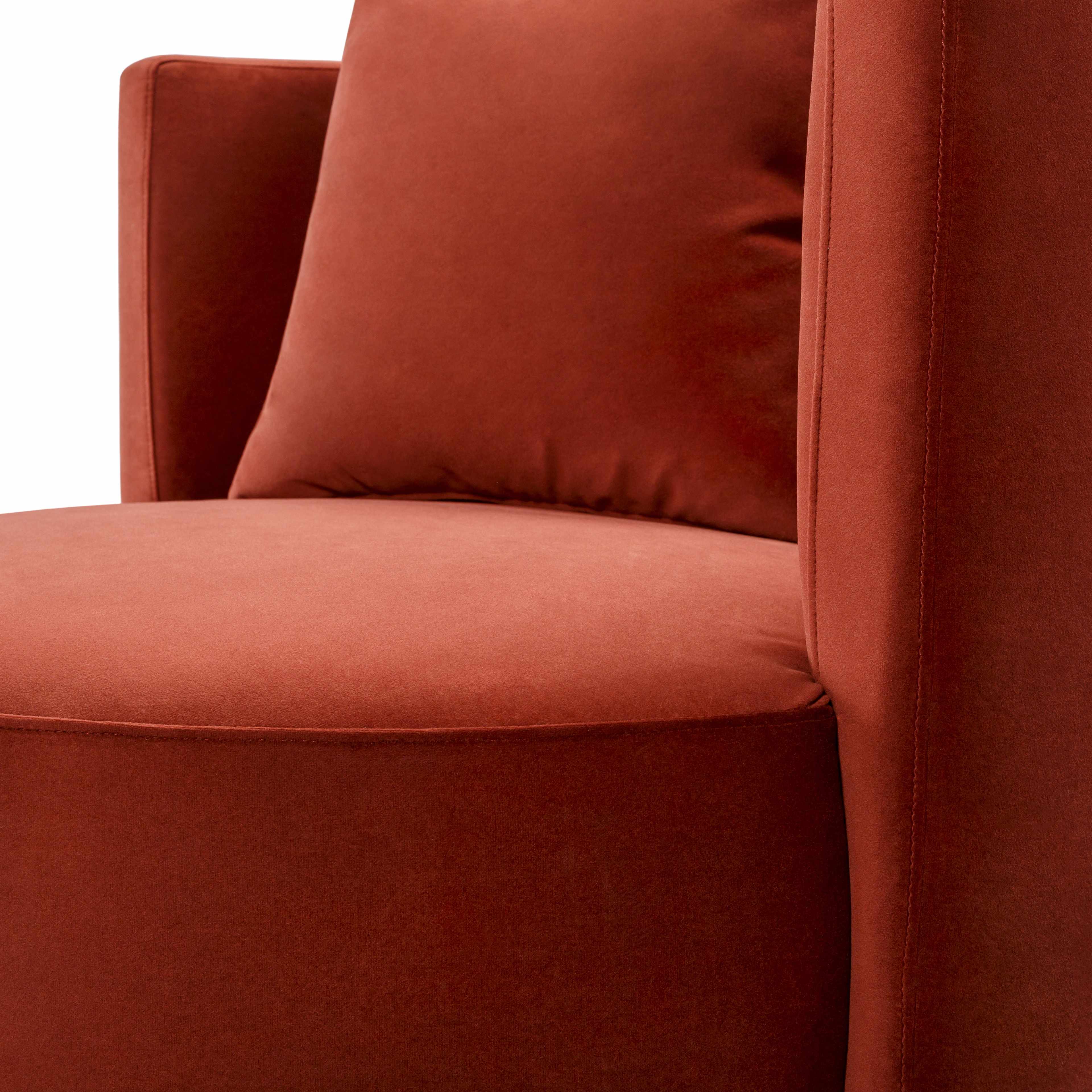 Curitiba Burgundy Swivel Chair
