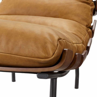 Zaragoza Brown Contemporary Lounger