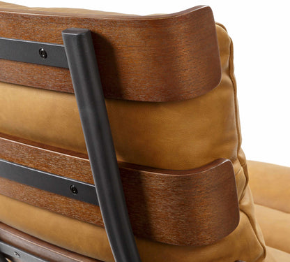 Zaragoza Brown Contemporary Lounger