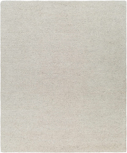 Hand-Knotted Soft Light Gray Wool Area Rug