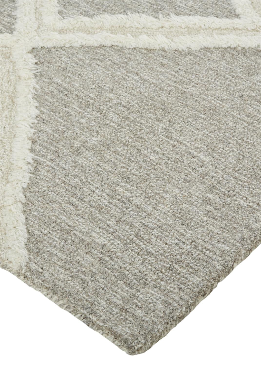 Anica Transitional Geometric - Gray/Ivory Area Rug