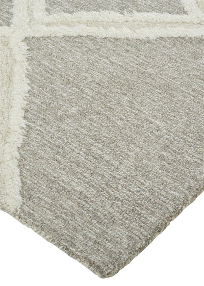 Anica Transitional Geometric - Gray/Ivory Area Rug