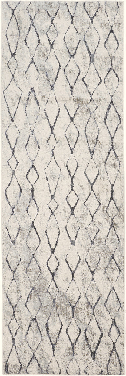 Kano Transitional Diamond - Ivory/Gray/Taupe Area Rug