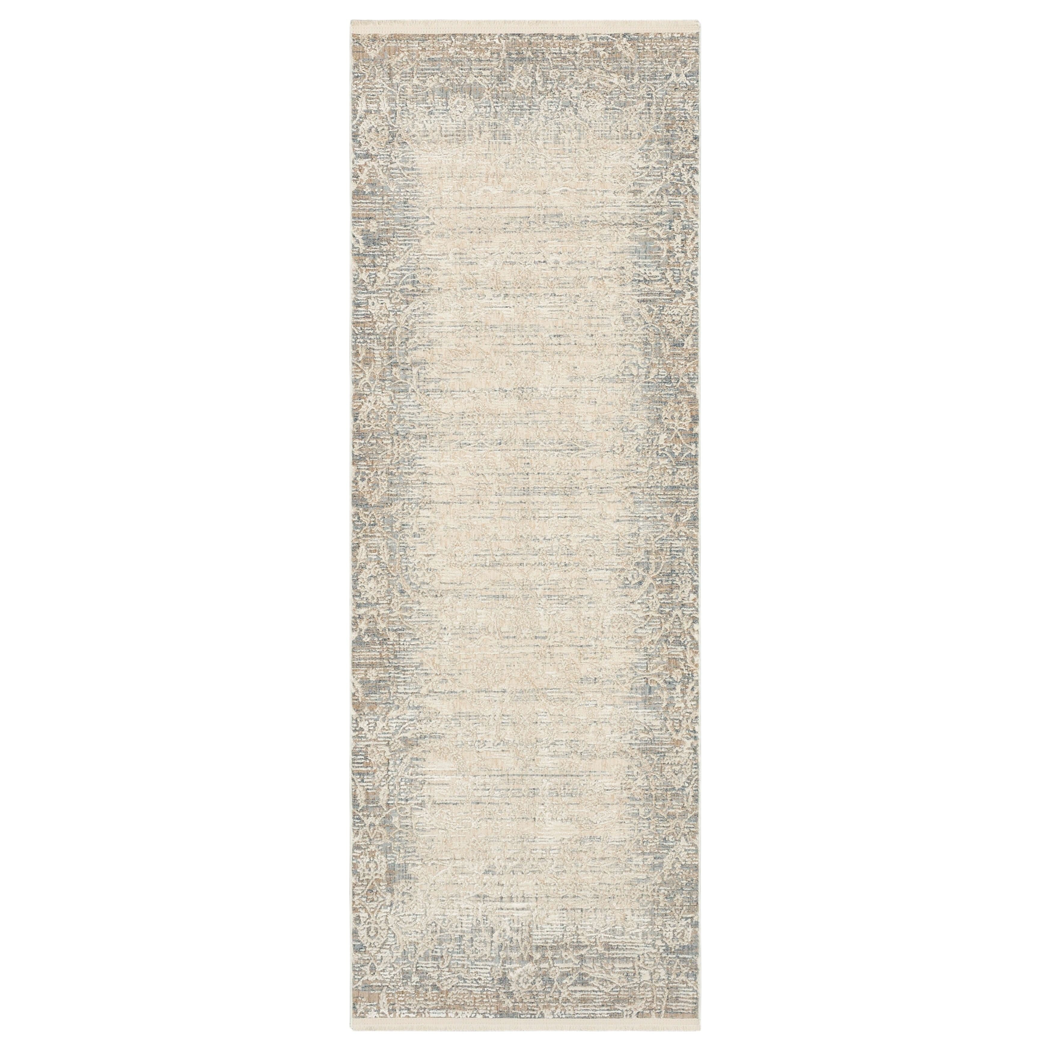Mandawa Cream Dark Grey Area Rug