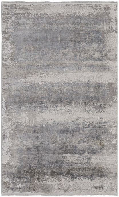 Cadiz Modern Abstract - Taupe/Gray/Silver Area Rug