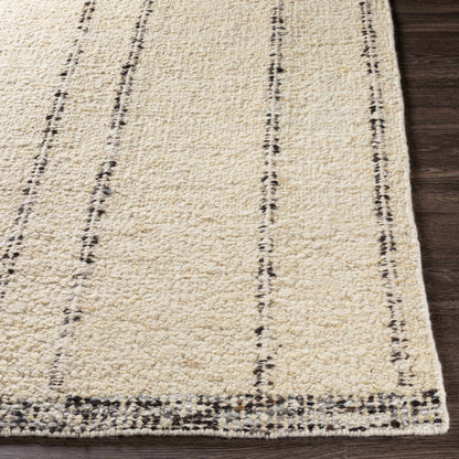 Chic Cream  Hand Woven Wool Area Rug