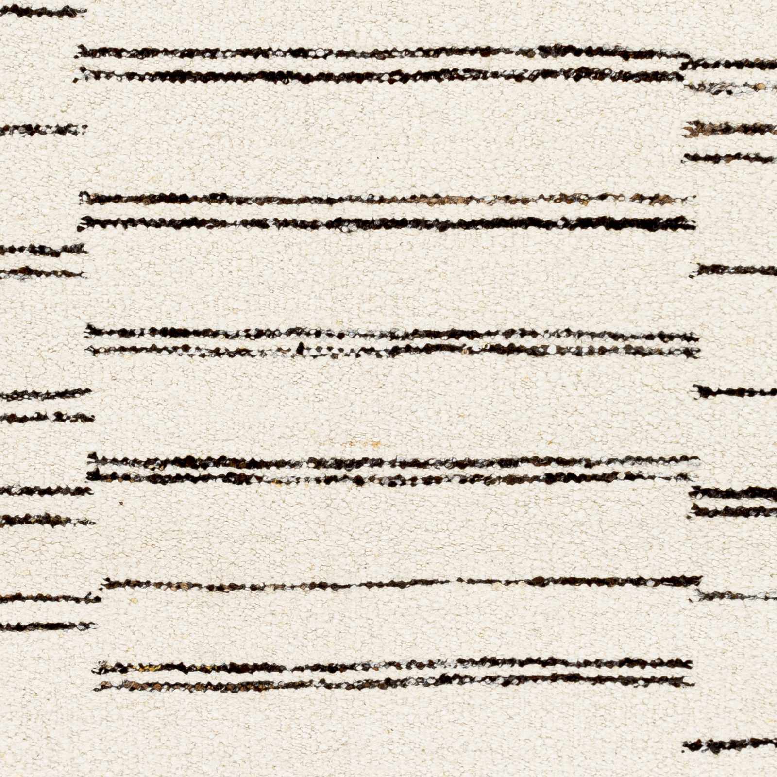 Contemporary Cream Hand Woven Wool Area Rug