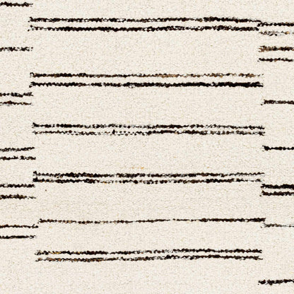 Contemporary Cream Hand Woven Wool Area Rug