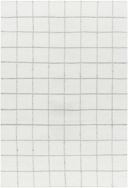 Trendy Cozy Gridded Wool Handwoven Area Rug