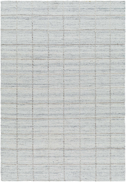 Modern Elegant Gridded Wool Handwoven Area Rug