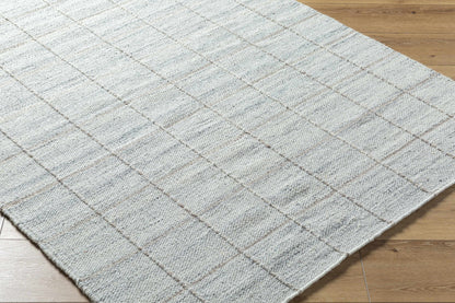 Modern Elegant Gridded Wool Handwoven Area Rug