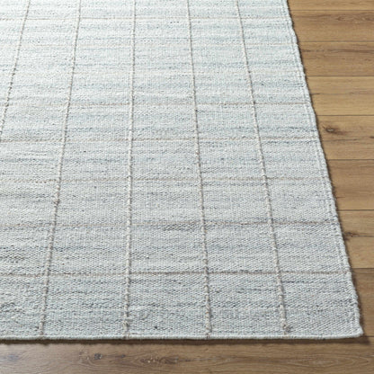 Modern Elegant Gridded Wool Handwoven Area Rug