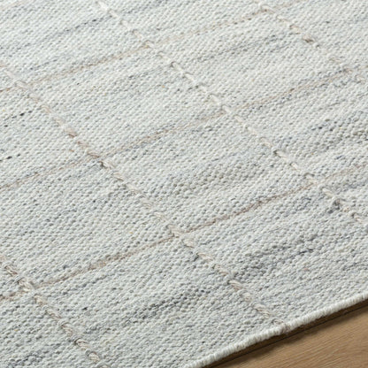 Modern Elegant Gridded Wool Handwoven Area Rug
