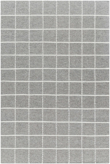 Cozy Elegant Gridded Wool Handwoven Area Rug