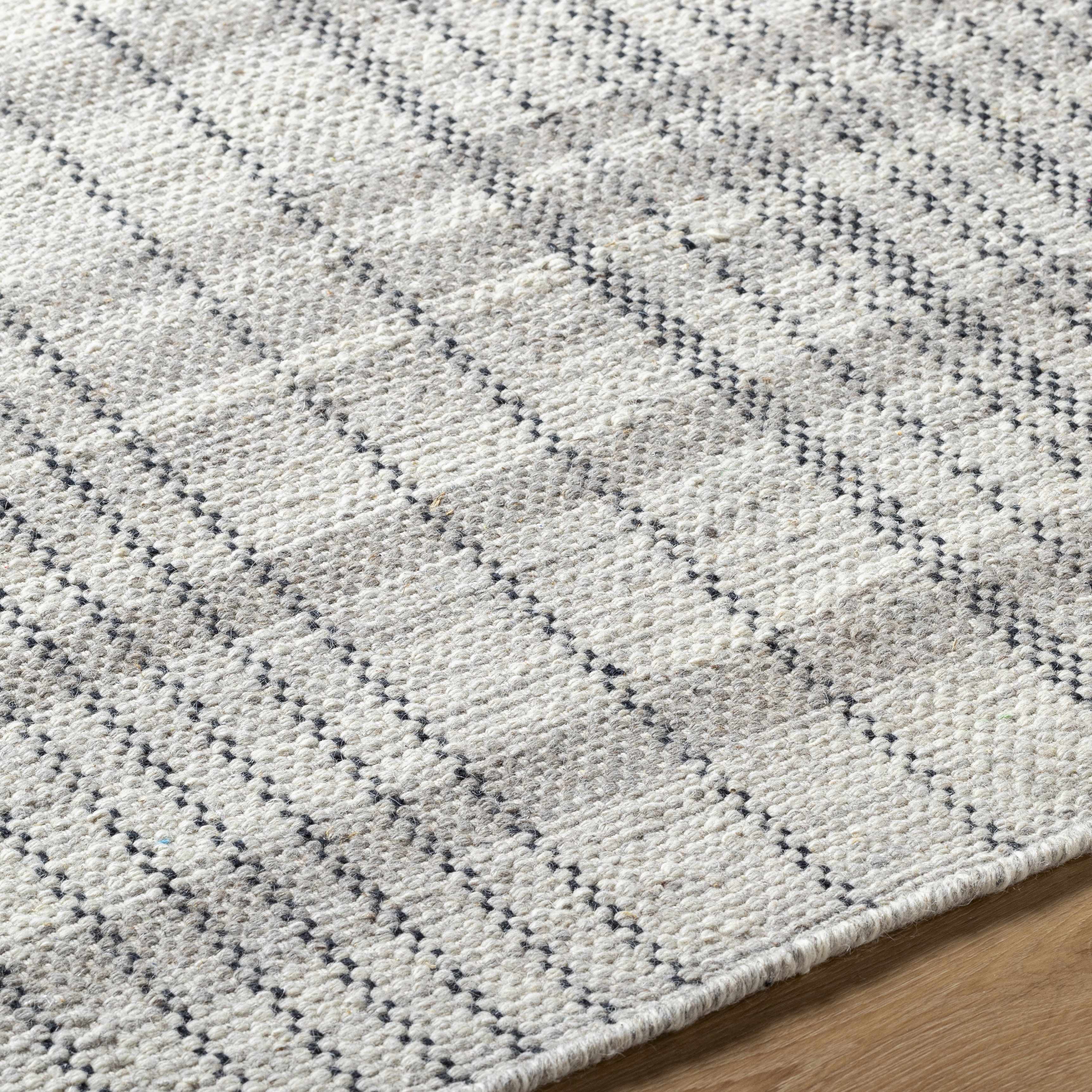 Handwoven Wool Plaid Area Rug