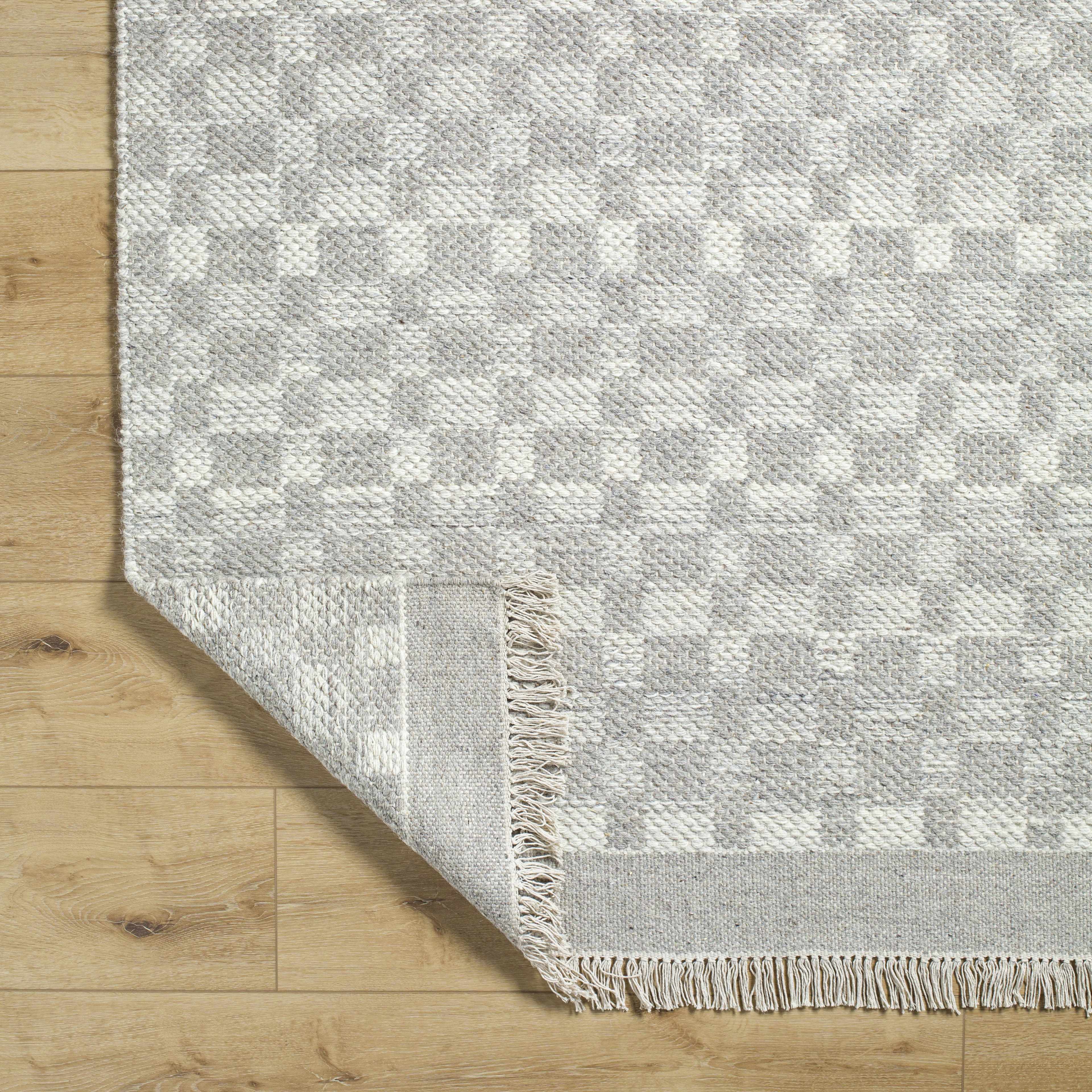 Unprecedented Inviting Ivory Wool Handwoven Area Rug