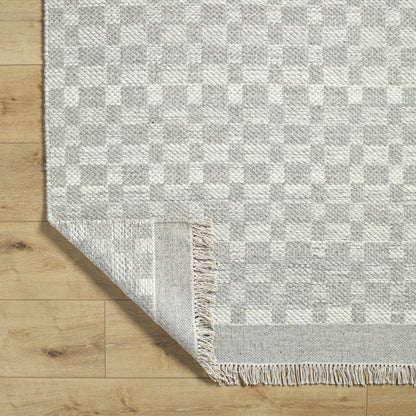 Unprecedented Inviting Ivory Wool Handwoven Area Rug