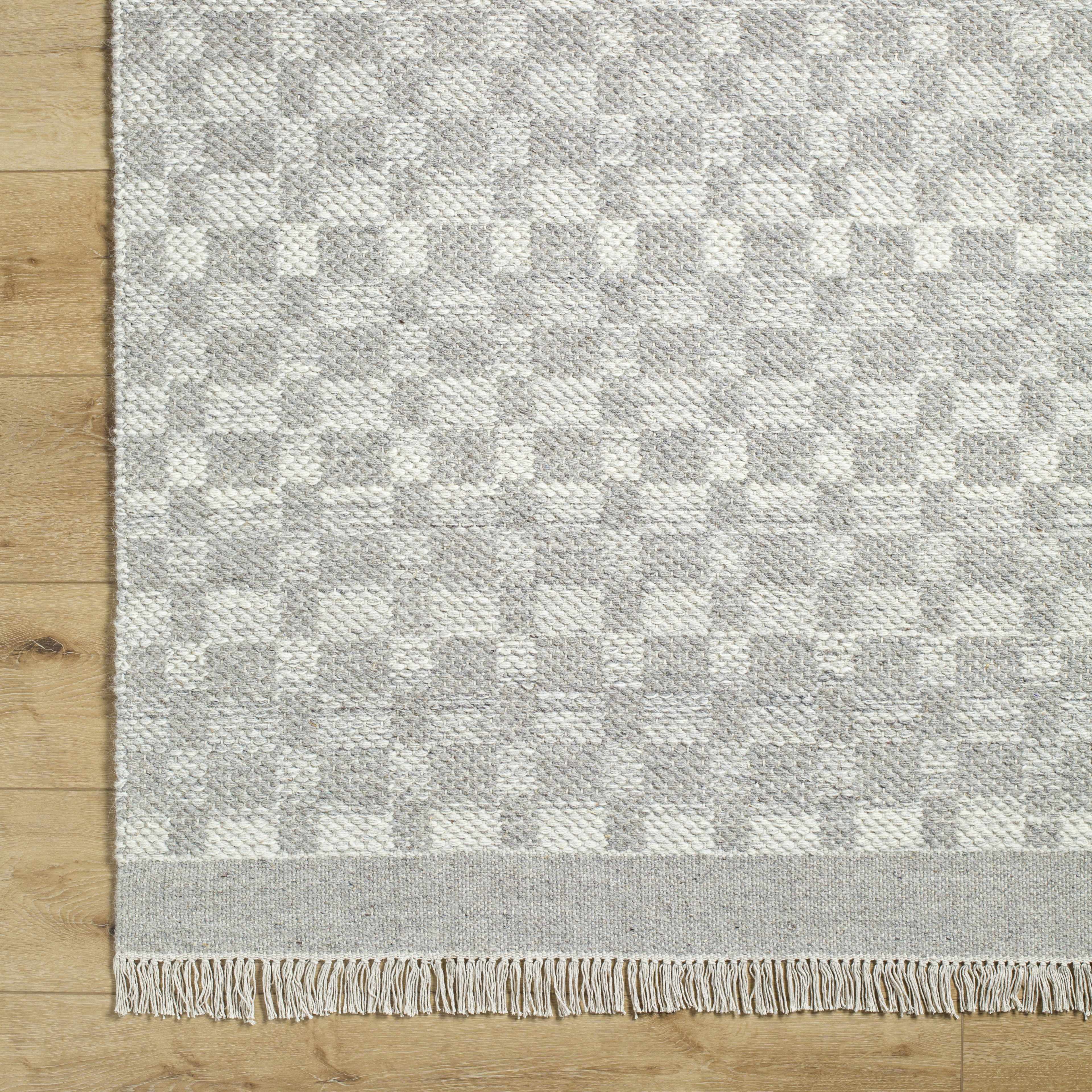 Unprecedented Inviting Ivory Wool Handwoven Area Rug
