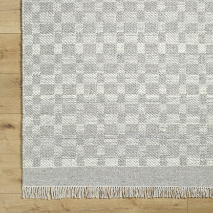 Unprecedented Inviting Ivory Wool Handwoven Area Rug