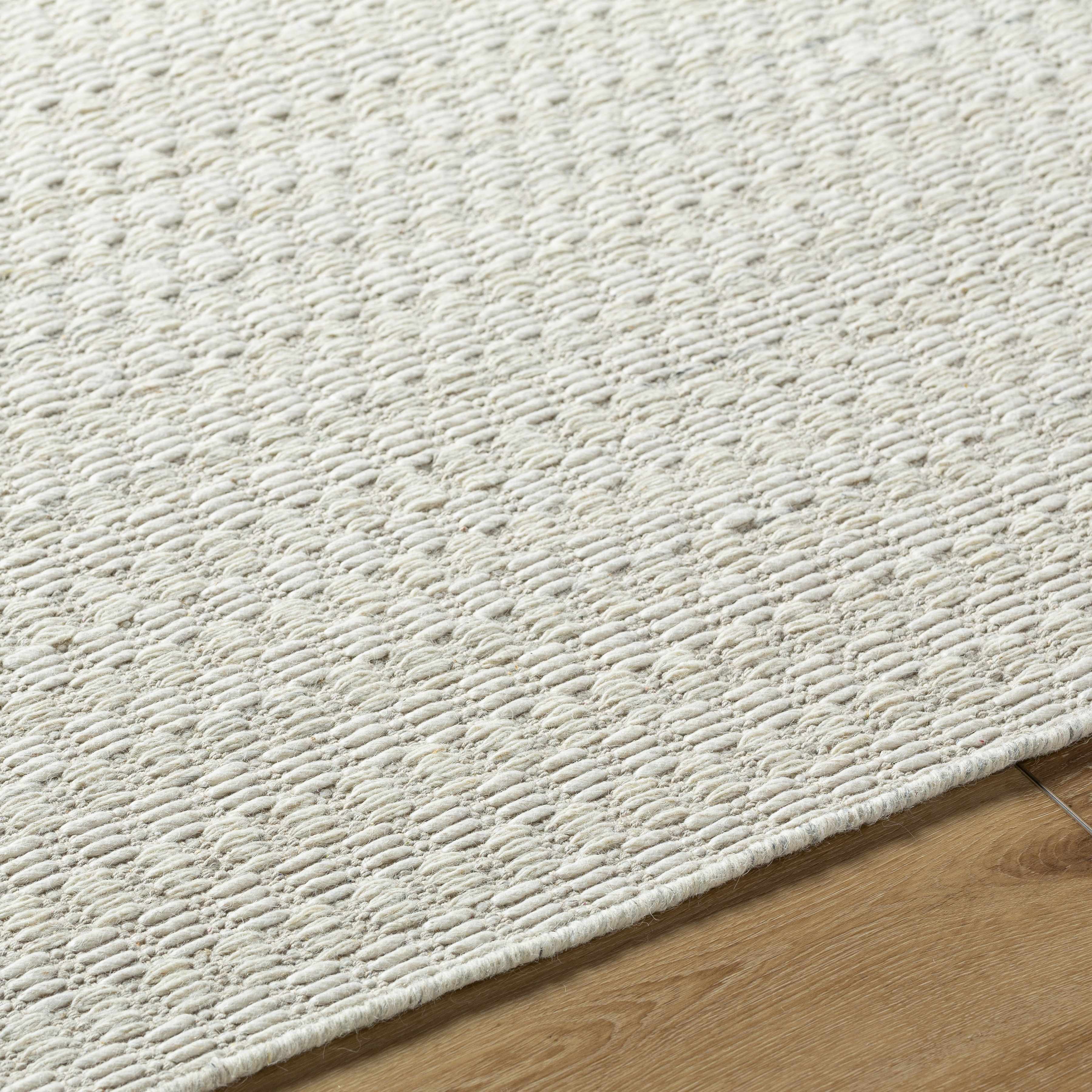 Natural Dreamy Wool Hand Woven Area Rug