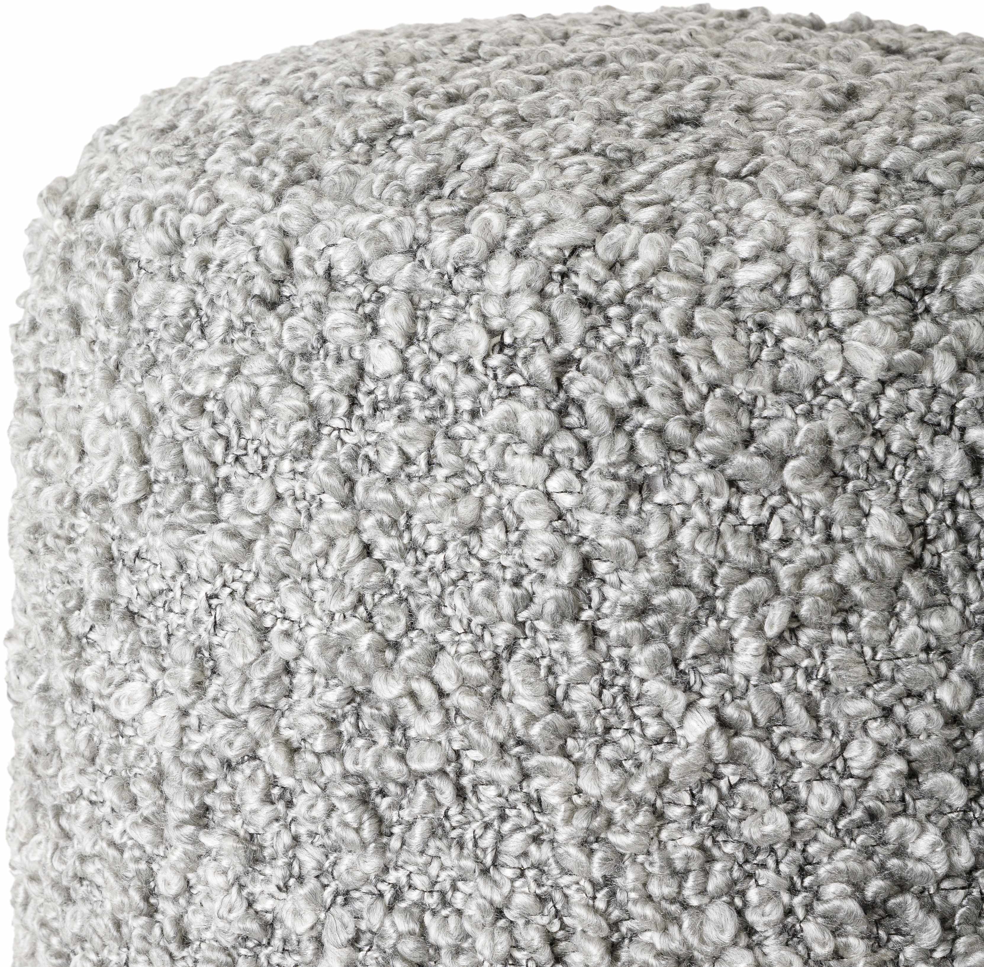 Antares Solid Woven Pouf