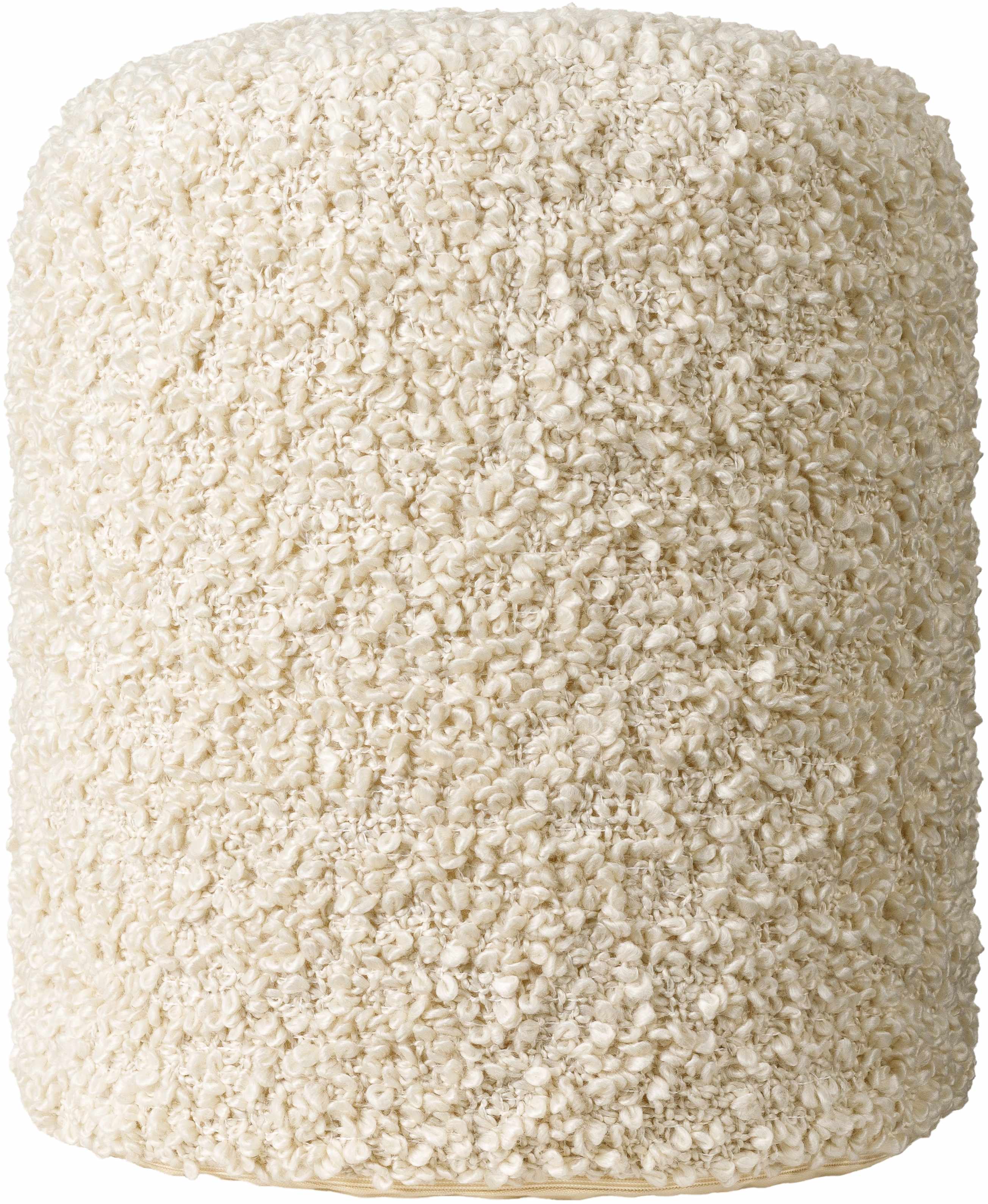 Antares Solid Woven Pouf