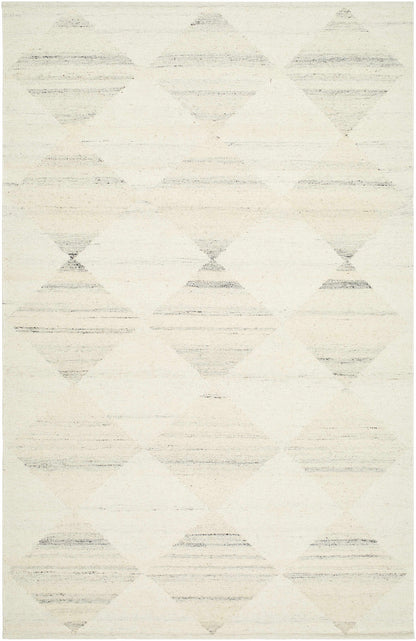 Natural Harlequin Trellis Wool Hand Woven Area Rug