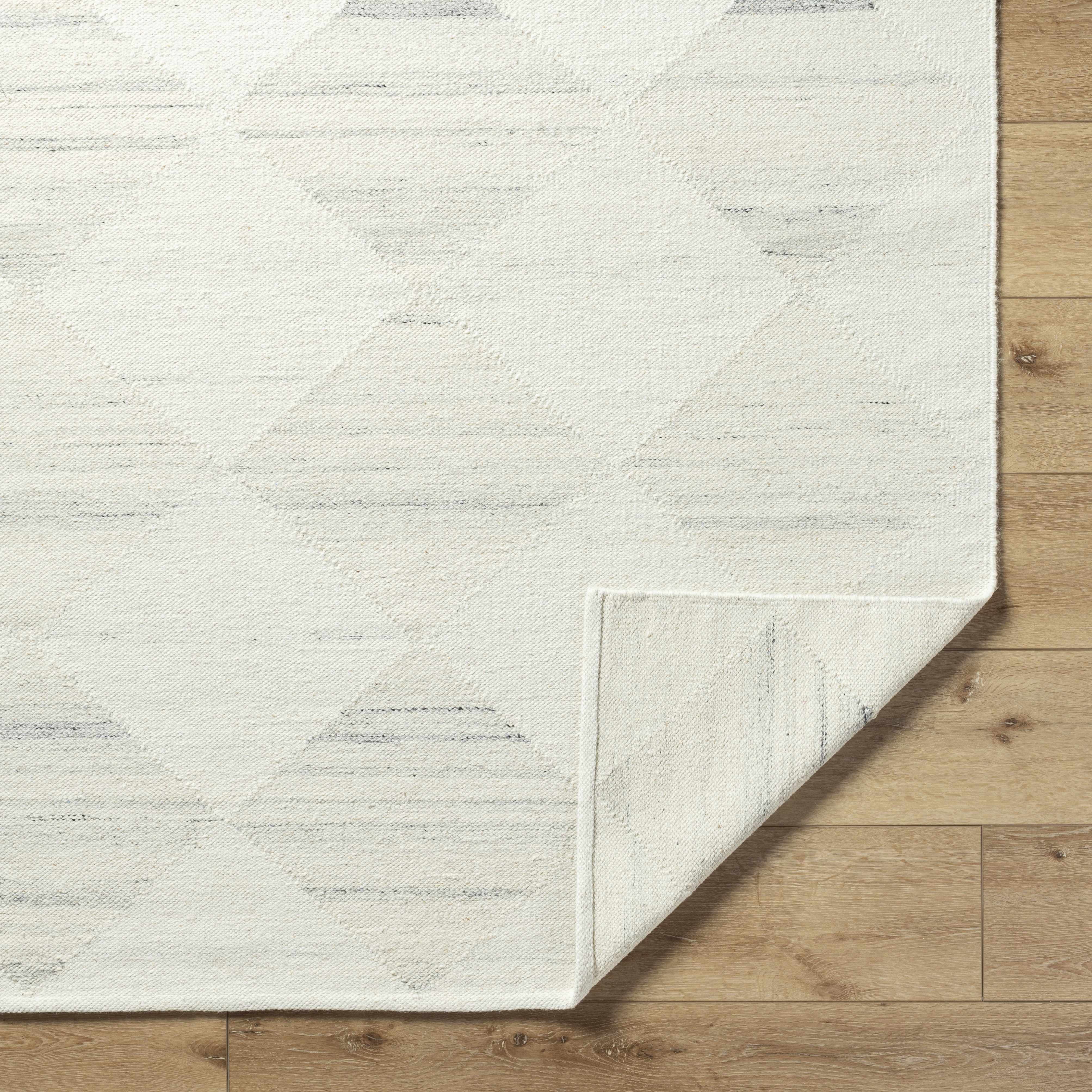 Natural Harlequin Trellis Wool Hand Woven Area Rug