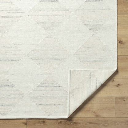 Natural Harlequin Trellis Wool Hand Woven Area Rug