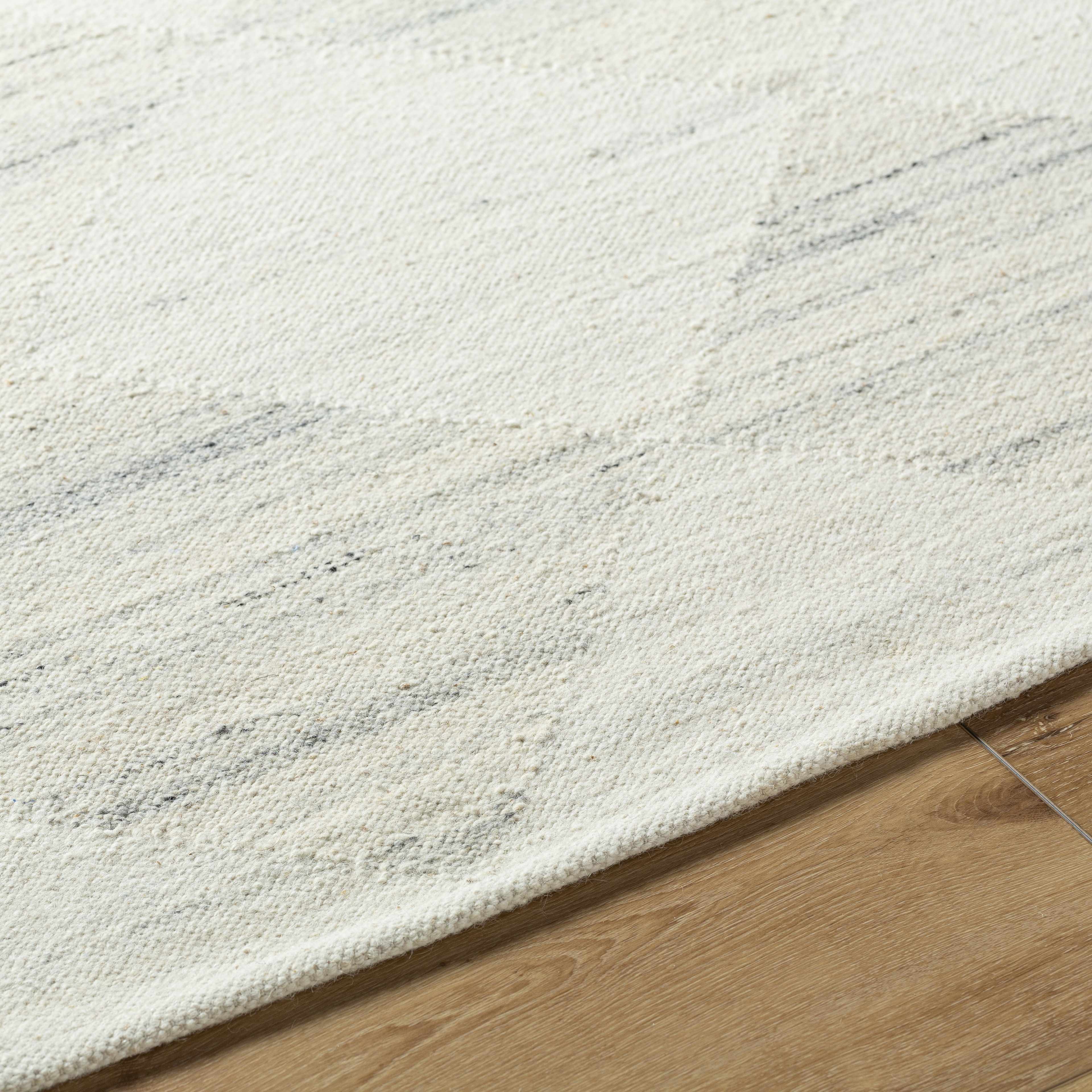 Natural Harlequin Trellis Wool Hand Woven Area Rug