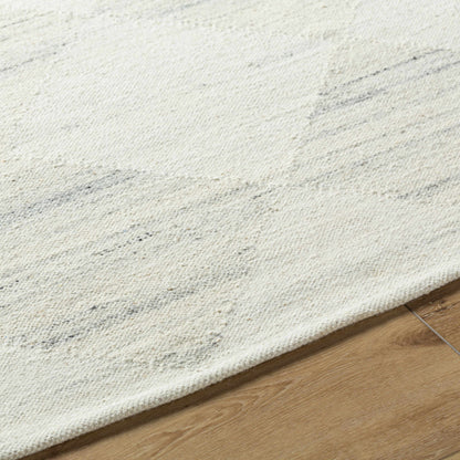 Natural Harlequin Trellis Wool Hand Woven Area Rug