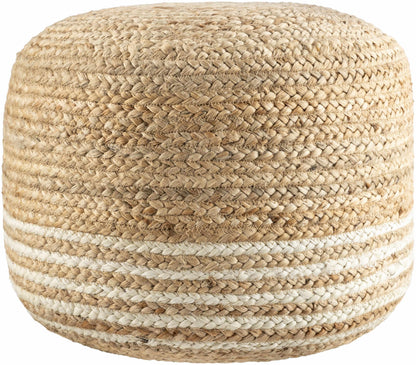 Natural Stylish Braided Jute Pouf
