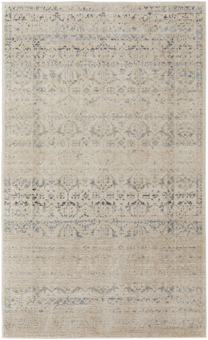 Camellia Transitional Bordered - Ivory/Gray