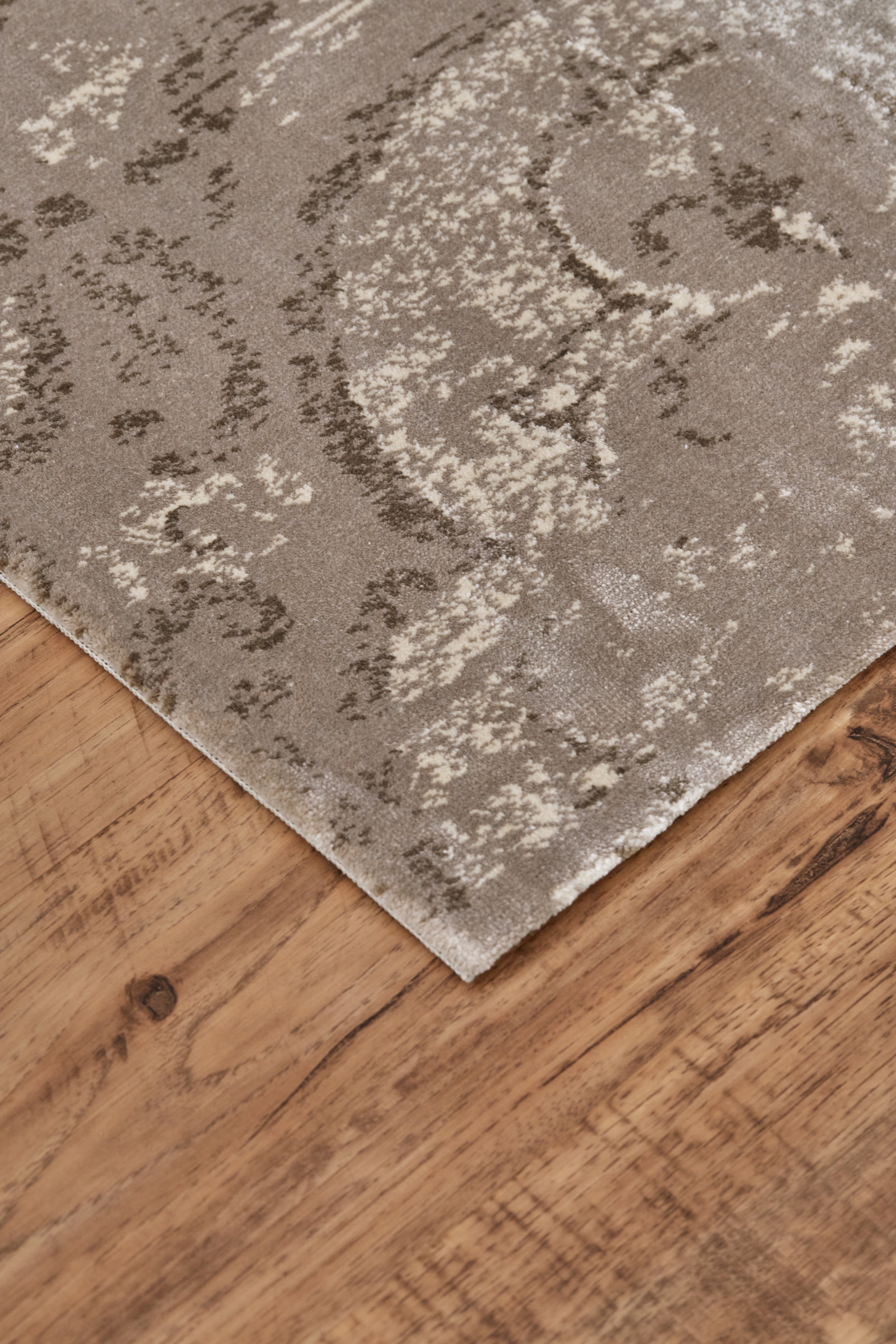 Fiona Transitional Ikat - Taupe/Ivory/Brown