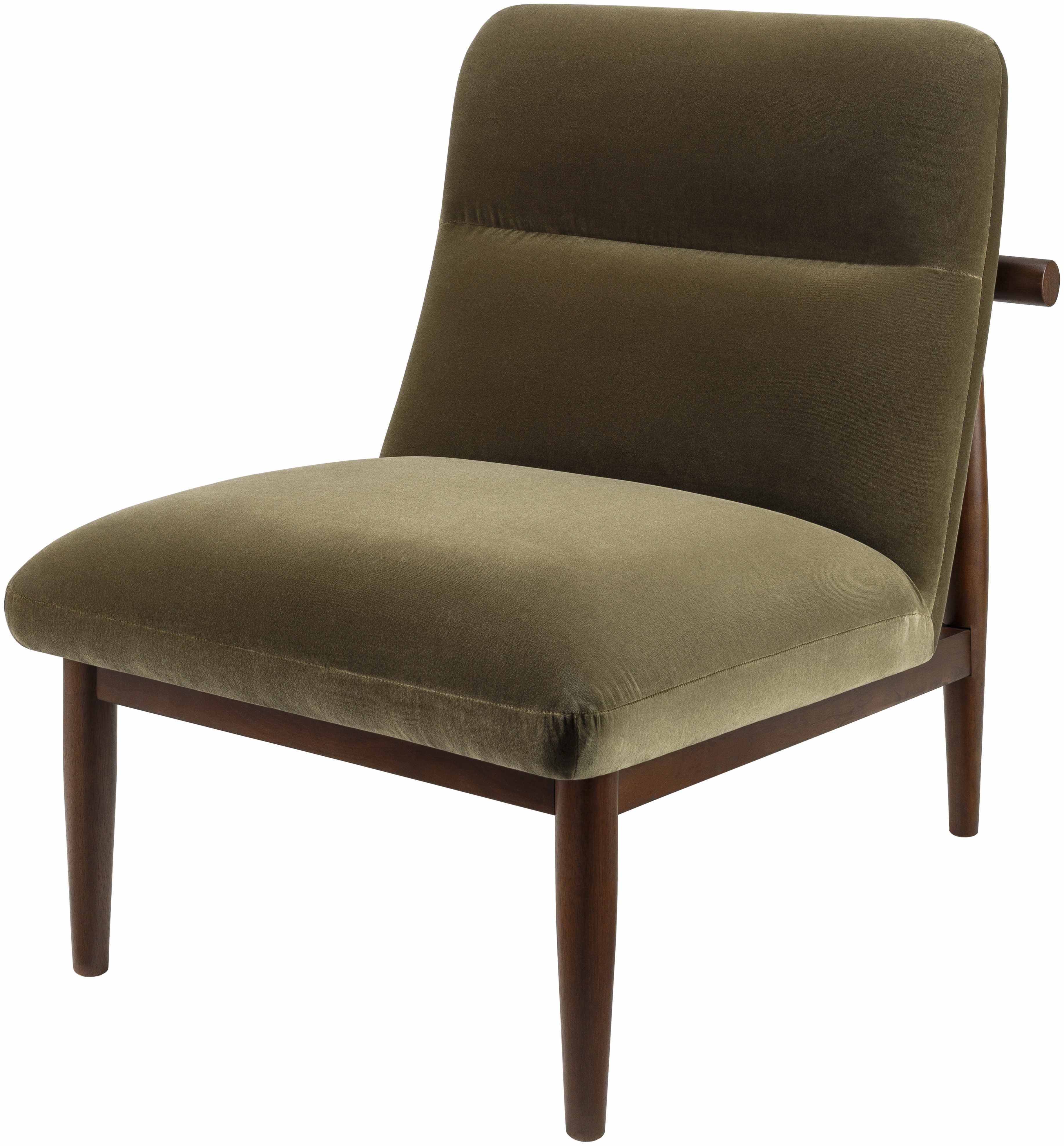 Minorca Olive Velvet Accent Chair