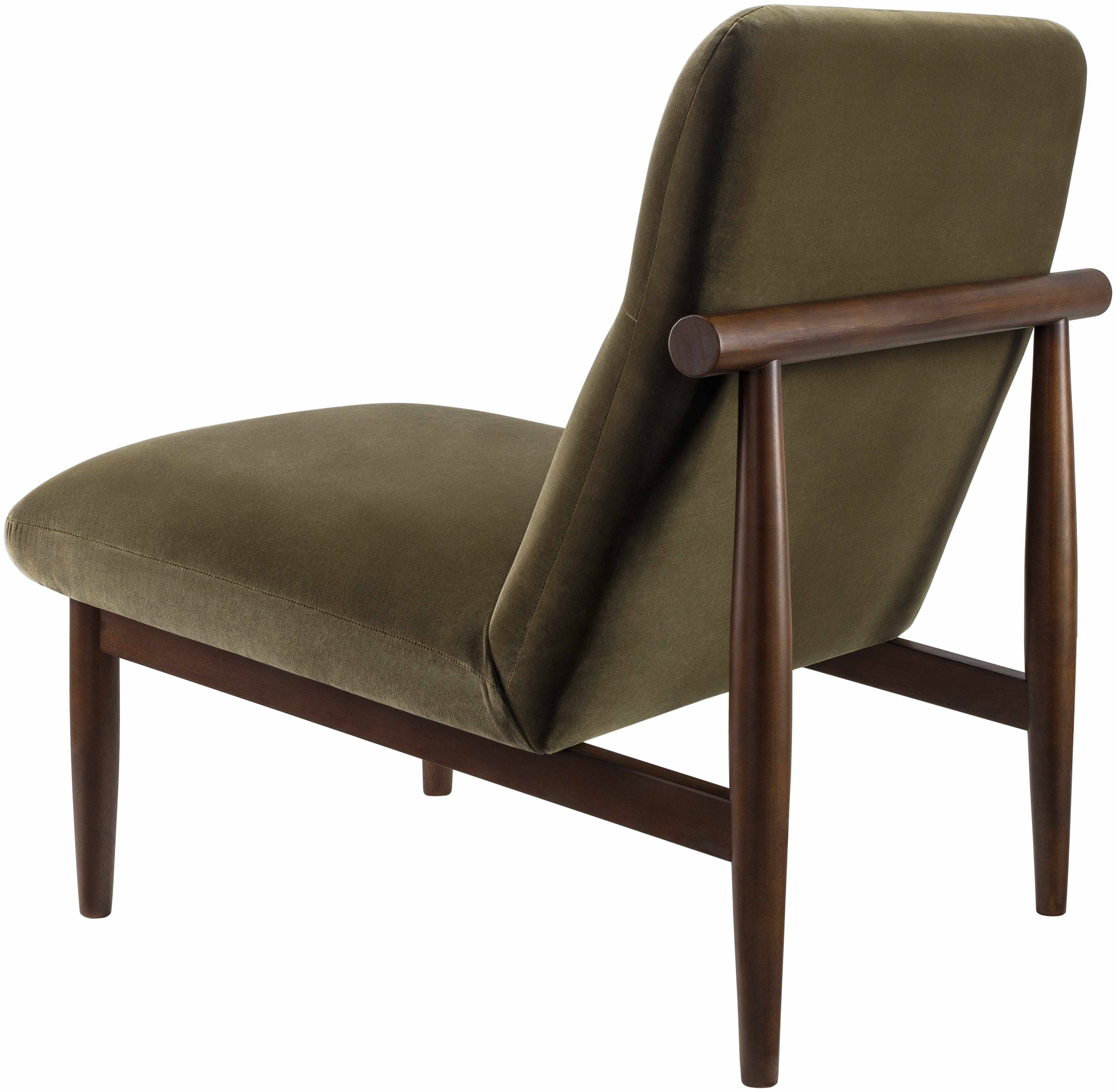 Minorca Olive Velvet Accent Chair