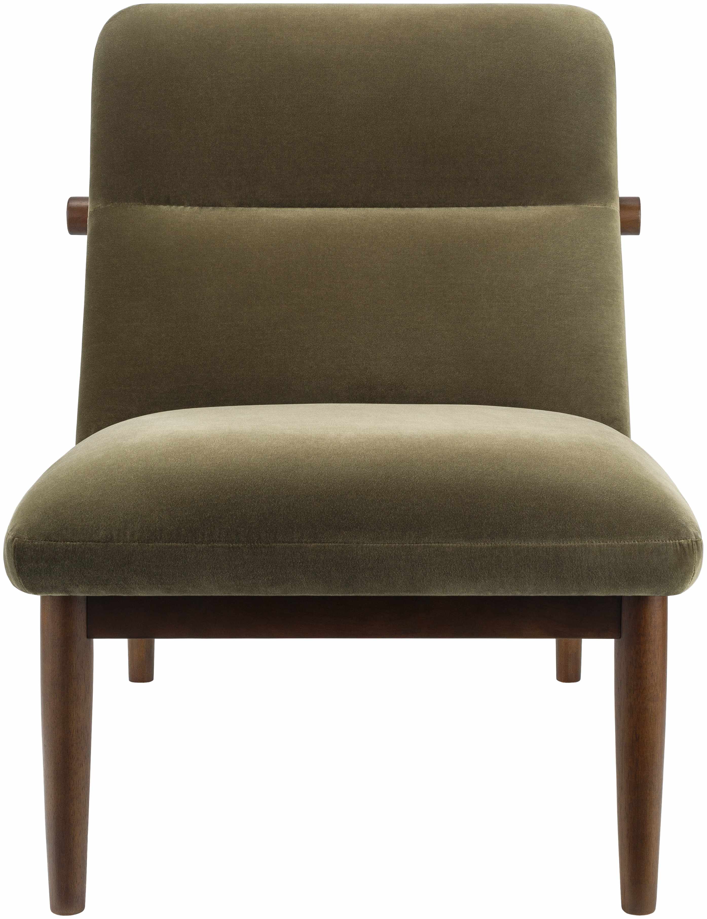 Minorca Olive Velvet Accent Chair