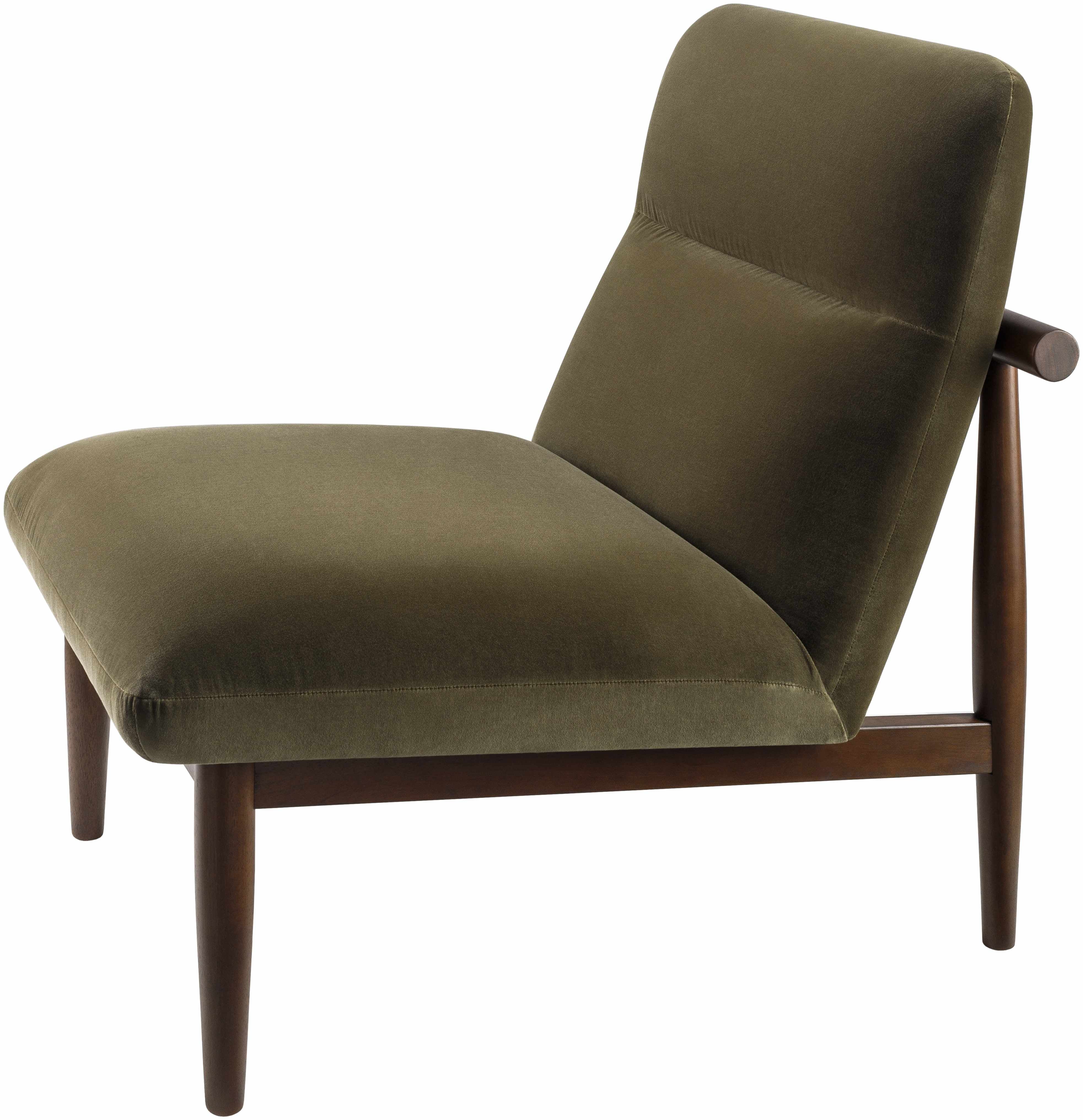 Minorca Olive Velvet Accent Chair