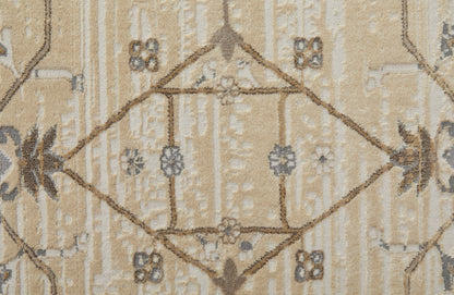 Celene Traditional Bordered - Tan/Ivory/Gray Area Rug