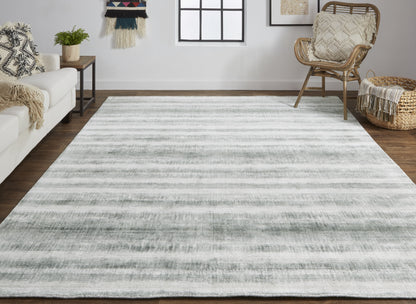 Mackay Transitional Stripes - Ivory/Green